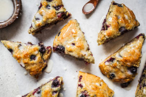 Mini Blueberry Buttermilk Biscuit Scones