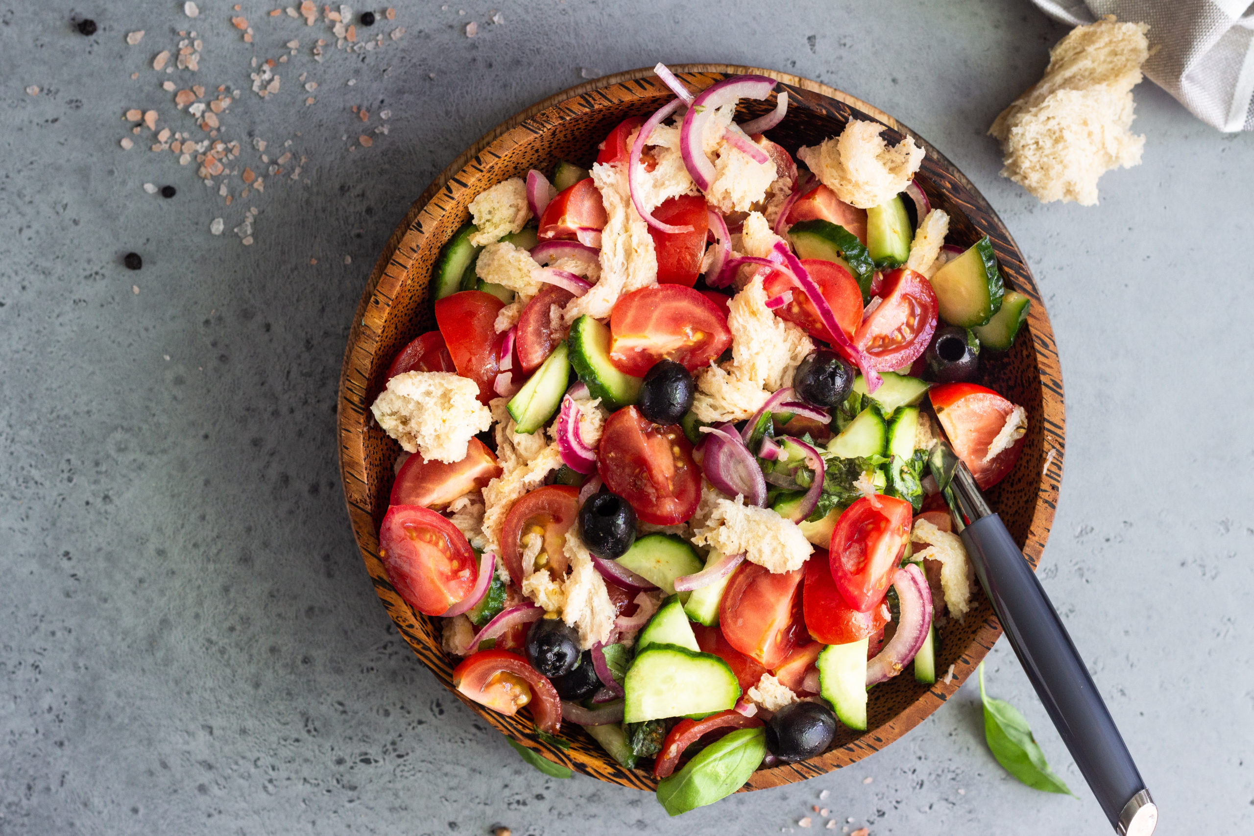 Buttermilk Biscuit Panzanella Salad